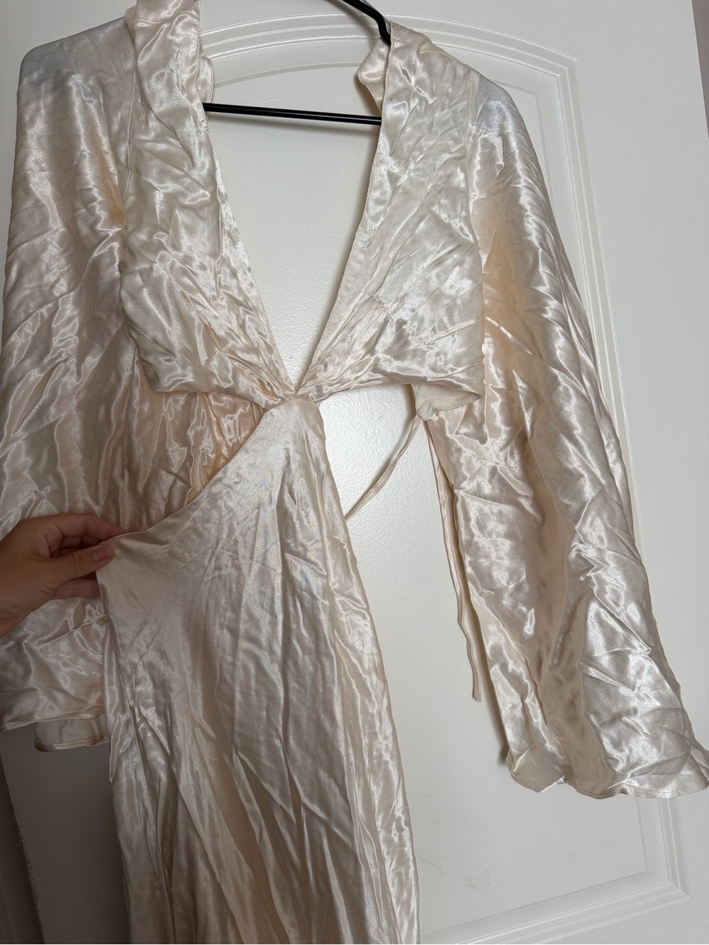 NWT Ivory Satin Punchy Blonde Western Belle Dress